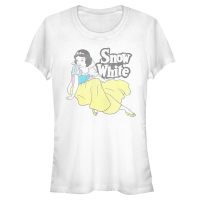 Disney - Snehulienka - Snow White Grungey Snow - Dámske Tričko - Biela - Predné