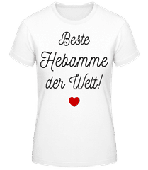 Beste Hebamme der Welt Herz · Frauen Basic T-Shirt