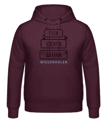 Essen Schlafen Skifahren · Unisex Hoodie