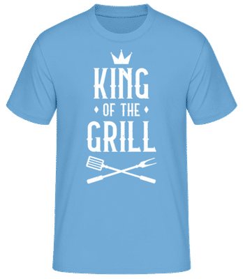 King Of The Grill - T-shirt standard Homme - Bleu clair - Devant