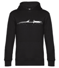 'Nissan 370Z Roadster' Silhouette - Pánska štandardná mikina s kapucňou - Čierna - Predné