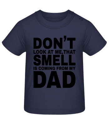 Don't Look At Me - T-shirt Bébé - Bleu marine - Devant