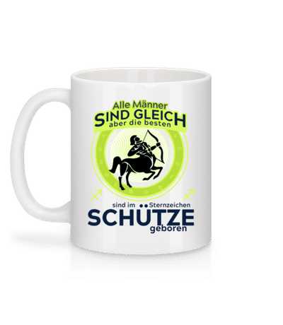 Sternzeichen Schütze - Tasse - Weiß - Hinten