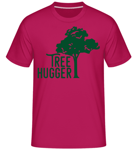 Preview: Tree Hugger -  Shirtinator Men's T-Shirt - Magenta - Front
