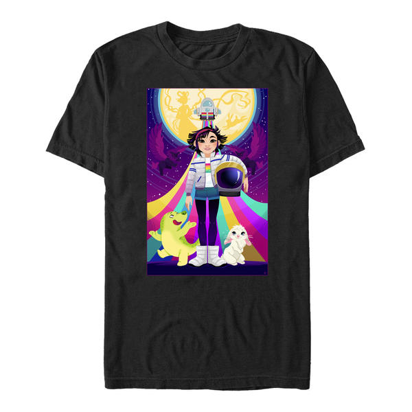 Aperçu: Netflix - Voyage vers la Lune - Skupina Graphic Poster - Homme T-shirt - Noir - Devant