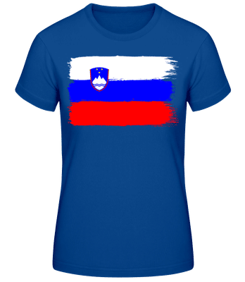 Country Flag Slovakia - Camiseta básica de mujer - Azul real - delante