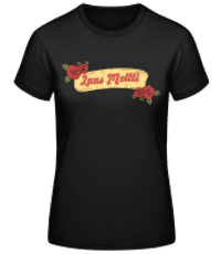 Luus Meitli - Frauen Basic T-Shirt - Schwarz - Vorne