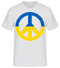 Peace sign Ukraine color 1 · Men's Basic T-Shirt