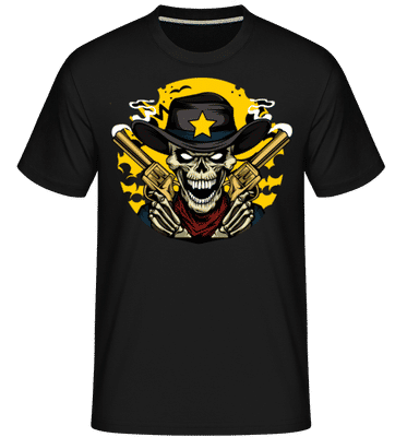 Cowboy Skull -  T-Shirt Shirtinator homme - Noir - Devant