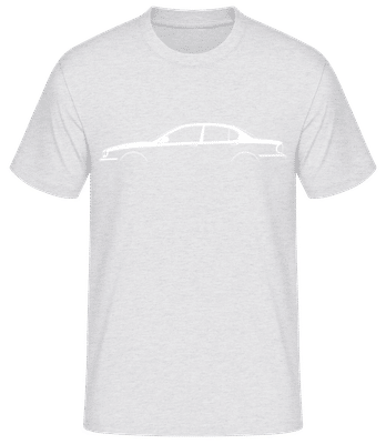 'Jaguar X-Type' Silhouette - T-shirt standard Homme - Gris chiné - Devant