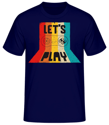 Lets Play - Camiseta básica para hombre - Marino - delante