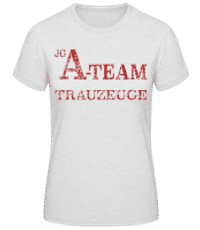 JGA Team Trauzeuge - Frauen T-Shirt B&C - Grau meliert - Vorne