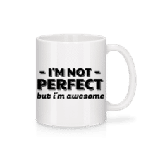 I'm Not Perfect - Mug en céramique blanc - Blanc - Devant