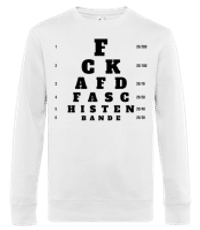 Protest Demo Fck AFD - Männer Standard Pullover - Weiß - Vorne
