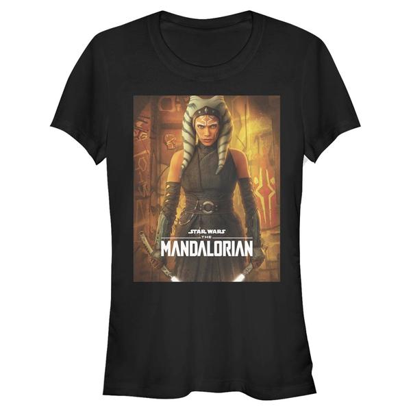 Aperçu: Star Wars - The Mandalorian - Ahsoka Poster - Femme T-shirt - Noir - Devant