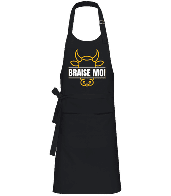 Braise Moi - Tablier professionnel - Noir - Devant