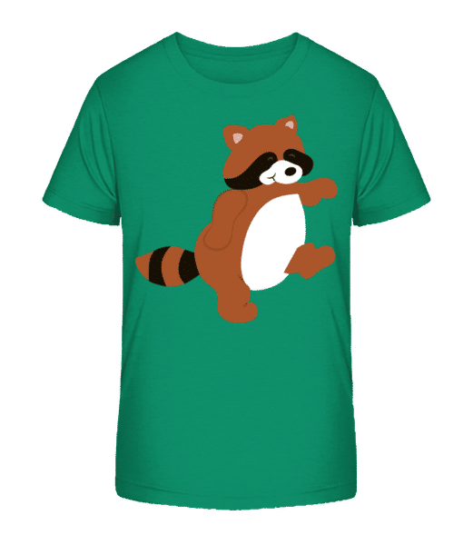 Aperçu: Enfant Comic - Raton Laveur - T-shirt bio Enfant Stanley Stella 2.0 - Vert - Devant