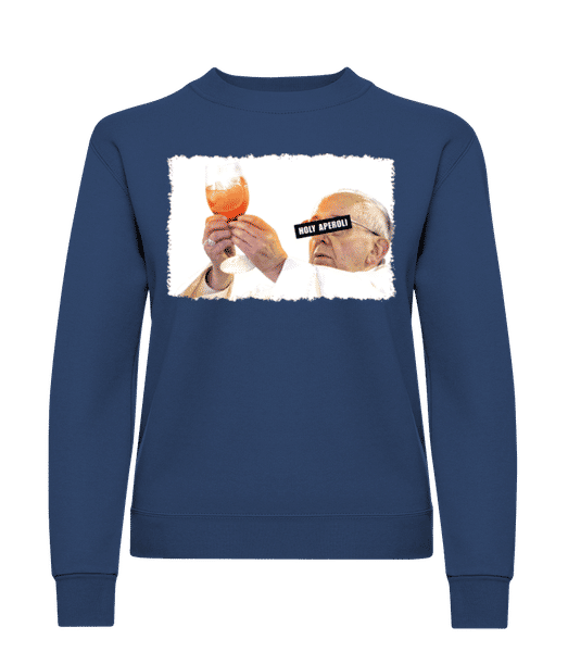 Vorschau: Holy Aperoli - Frauen Pullover - Marine - Vorne
