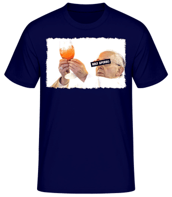 Holy Aperoli - Pánské basic tričko - Namořnická modrá - Napřed