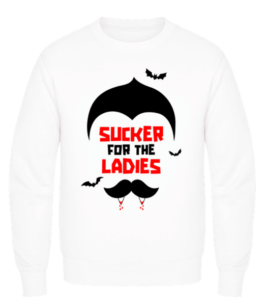 Aperçu: Sucker For The Ladies - Sweatshirt Homme - Blanc - Devant
