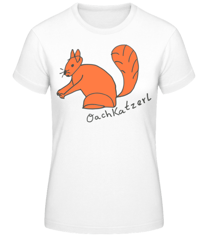 Vorschau: Oachkatzerl - Frauen Basic T-Shirt - Weiß - Vorne