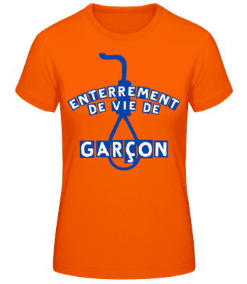 Enterrement De Vie De Garçon Azul - T-shirt femme B&C - Orange - Devant