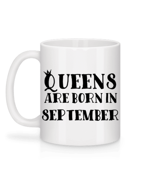 Vorschau: Queens Are Born In September - Tasse - Weiß - Hinten
