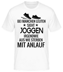 Joggen Sterben Mit Anlauf · Männer Basic T-Shirt