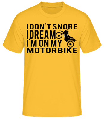 Dreaming Of My Motorbike - T-shirt standard Homme - Jaune doré - Devant