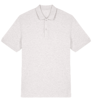 Polo unisexe en coton biologique Stanley Stella 2.0 - Gris chiné - Devant