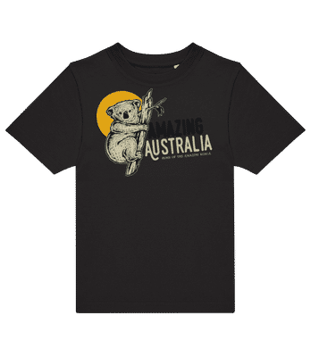 Koala Amazing Australia - T-shirt enfants B&C - Noir - Devant
