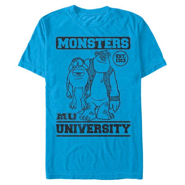 Vorschau: Pixar - Monster - Mike & Sulley Monster Stack - Männer T-Shirt - Azurblau - Vorne