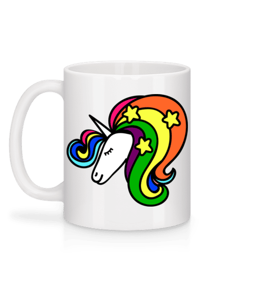 Aperçu: Unicorn Rainbow - Mug en céramique blanc - Blanc - Derrière