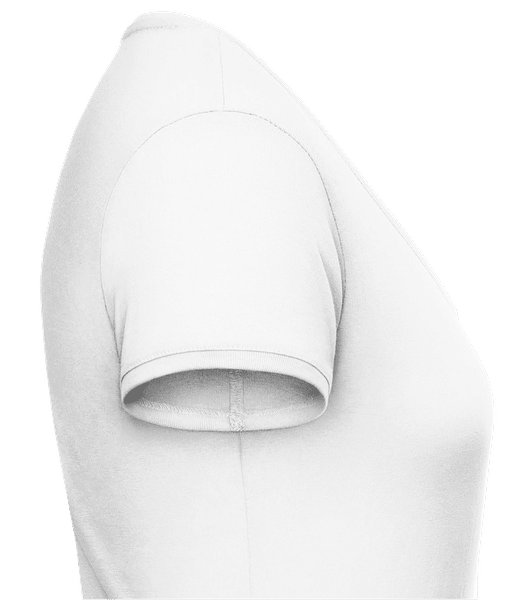 Aperçu: Je Suis Déjà Parfaite - T-shirt col en V Femme - Blanc - Droit