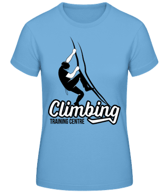 Climbing Training Centre White - T-shirt standard Femme - Bleu clair - Devant