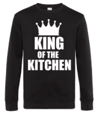 King Of the Kitchen - Pánska štandardná mikina - Čierna - Predné