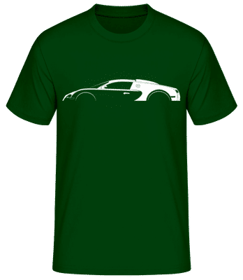 'Bugatti Veyron' Silhouette - Men's Basic T-Shirt - Bottle green - Front