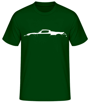 'Porsche Carrera GT' Silhouette - T-shirt standard Homme - Vert bouteille - Devant