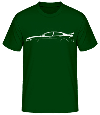 'Jaguar XE Project 8' Silhouette - T-shirt standard Homme - Vert bouteille - Devant