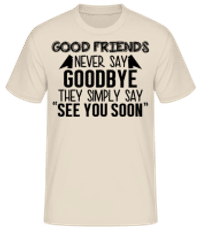 See You Soon - T-shirt standard Homme - Crème - Devant