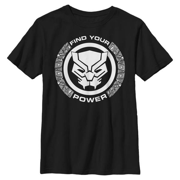 Preview: Marvel - Black Panther Panther Power - Kids T-Shirt - Black - Front