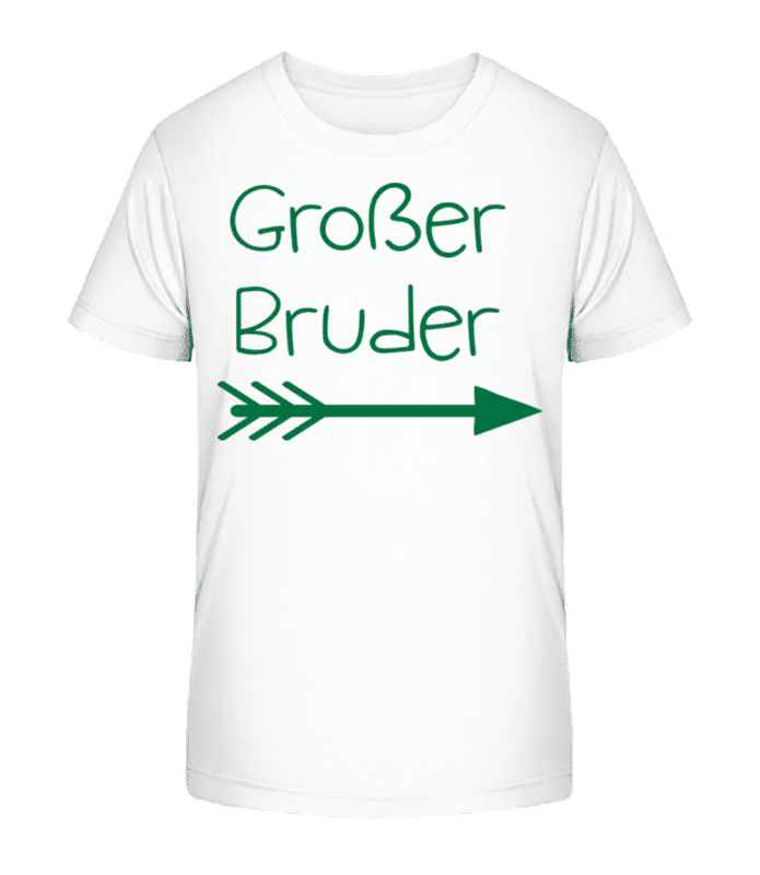 Vorschau: Großer Bruder - Kinder Bio T-Shirt Stanley Stella 2.0 - Weiß - Vorne
