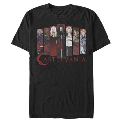 Netflix - Castlevania - Skupina Characters - Men's T-Shirt - Black - Front