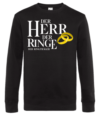 Der Herr Der Ringe - Männer Standard Pullover - Schwarz - Vorne