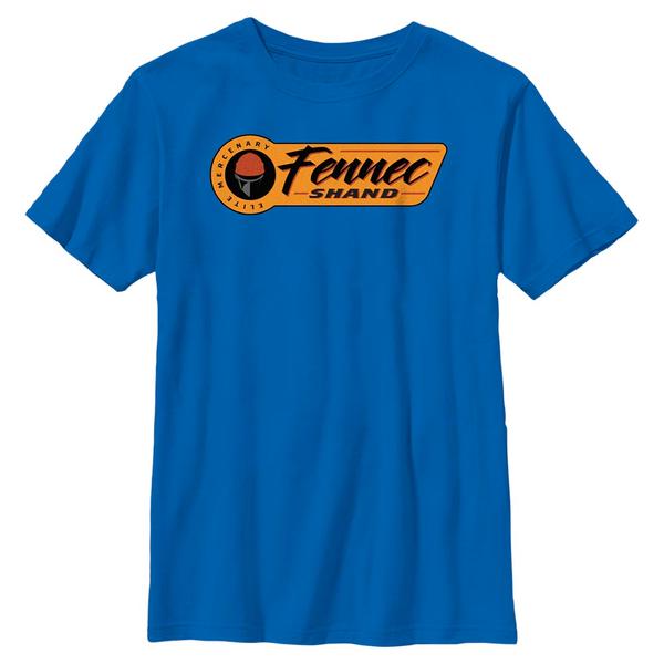 Aperçu: Star Wars - Book of Boba Fett - Boba Fett Elite Mercenary Badge - Enfant T-shirt - Bleu royal - Devant