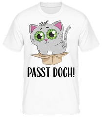 Katze Im Karton – Passt Doch Schwarz · Männer T-Shirt B&C