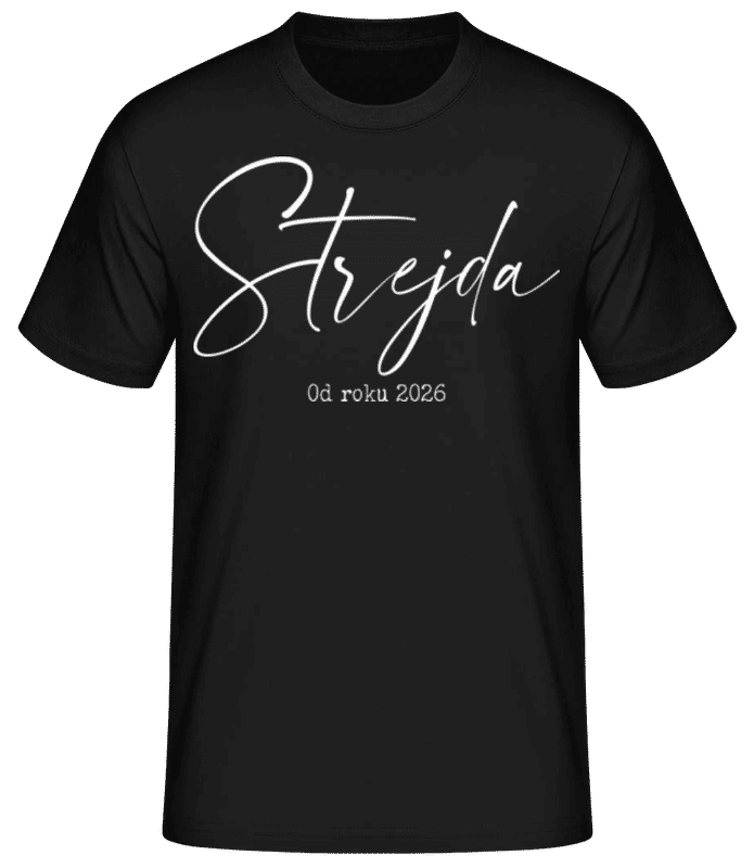 Náhled: Strejda Od Roku 2026 - Pánské basic tričko - Černá - Napřed