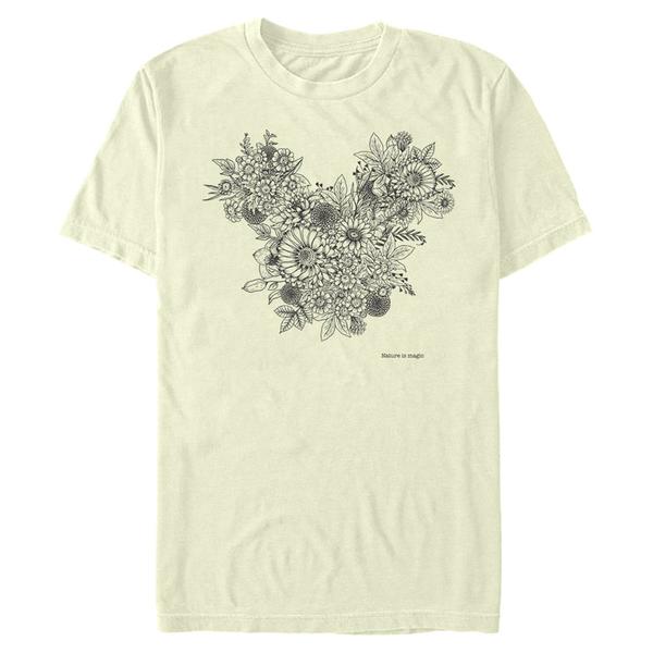 Aperçu: Disney Classics - Mickey Mouse - Mickey Foliage - Homme T-shirt - Crème - Devant