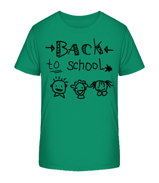 Aperçu: Back To School - T-shirt bio Enfant Stanley Stella 2.0 - Vert - Devant
