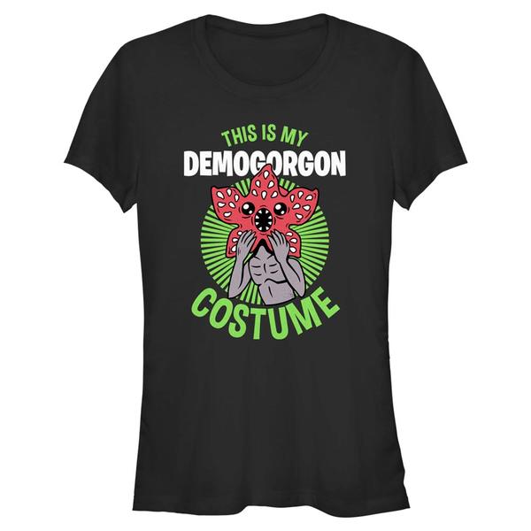 Preview: Netflix - Stranger Things - Demogorgon Demogorg Costume - Halloween - Women's T-Shirt - Black - Front
